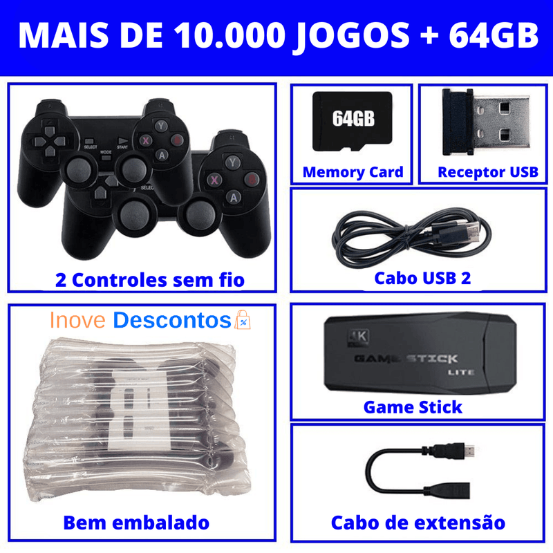 Video Game Stick Retrô Original